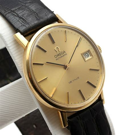 omega de ville vintage gold